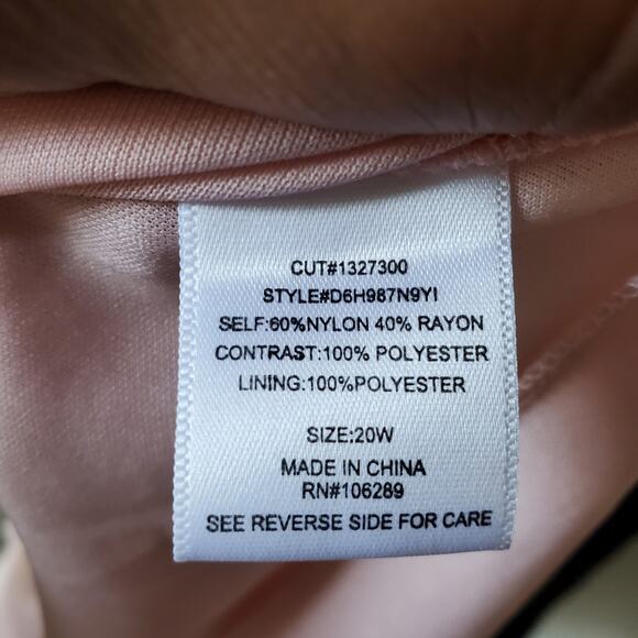 Trixxi Plus Black Lace Dress 20W Sleeveless Feminine Party Cocktail Romantic - Picture 11 of 13